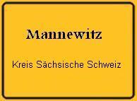 Ortseingangsschild Mannewitz PIR